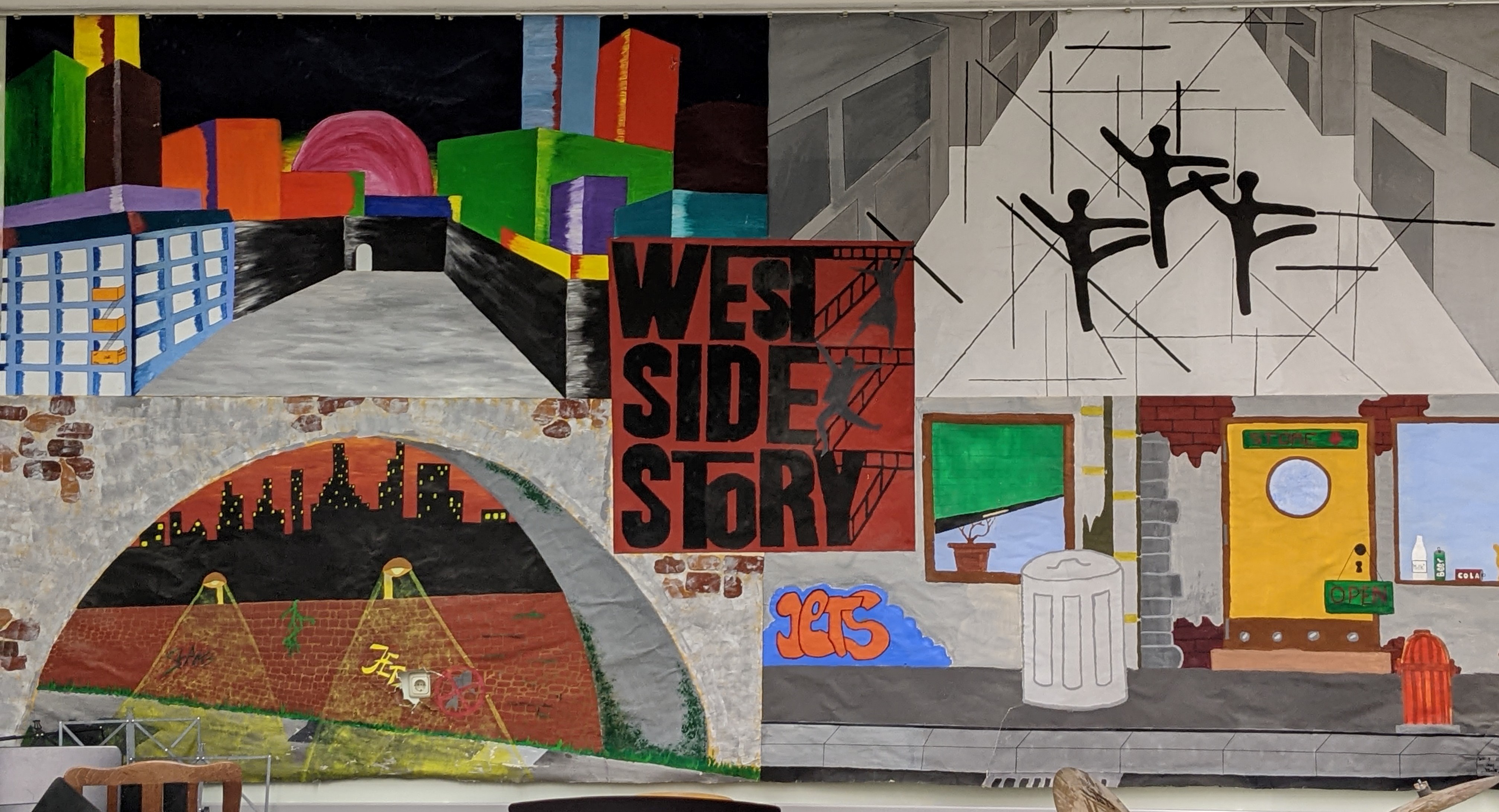 Wandgestaltung zum Thema "West Side Story" (entstanden im Jahr 2004)